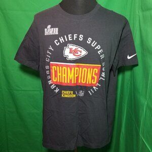 Nike Mens XL Kansas City Chiefs Kingdom Super Bowl LVII Champions Shirt NFL